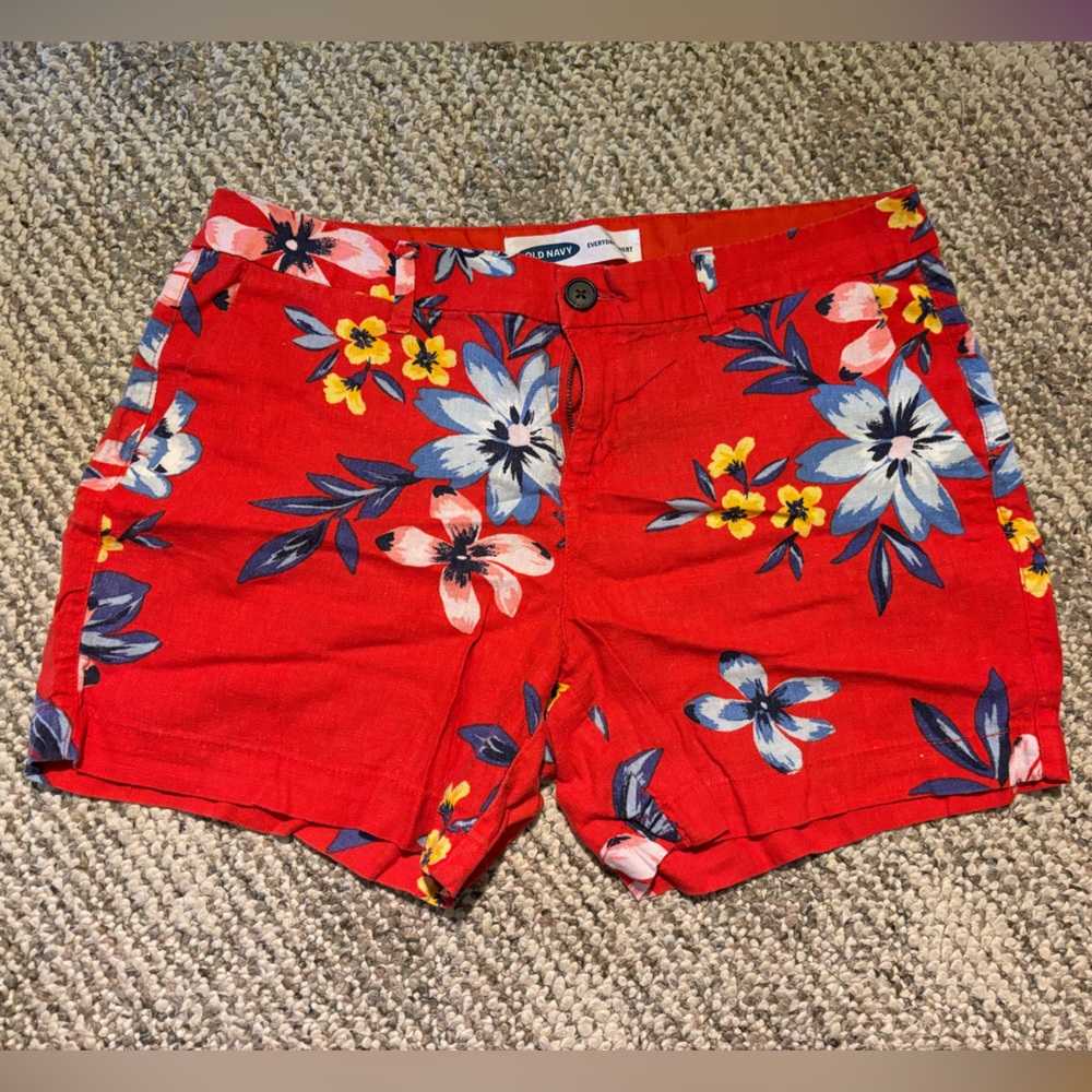 Floral/Red Old Navy Shorts